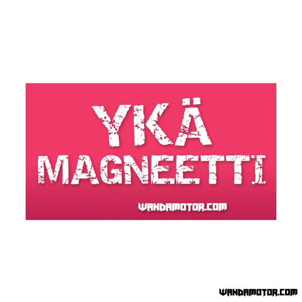 Sticker ykä magneetti pink-white 67 x 37 mm-1