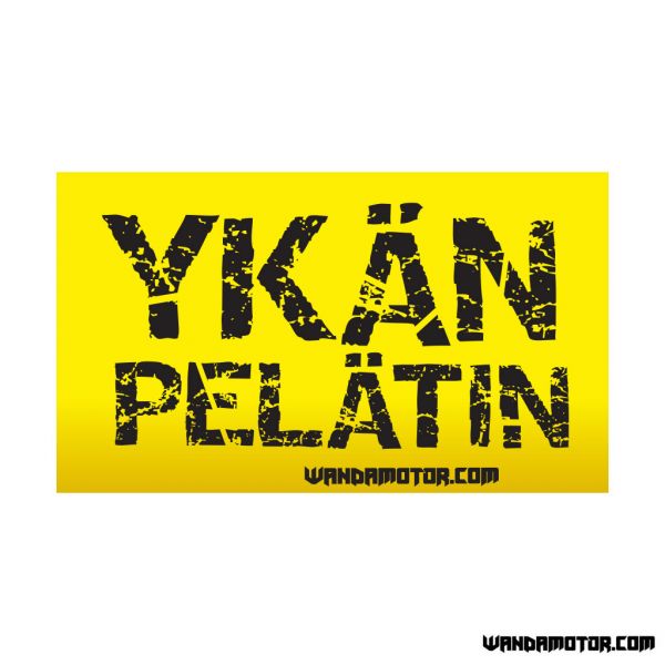 Sticker ykän pelätin yellow-black 67 x 40 mm-1