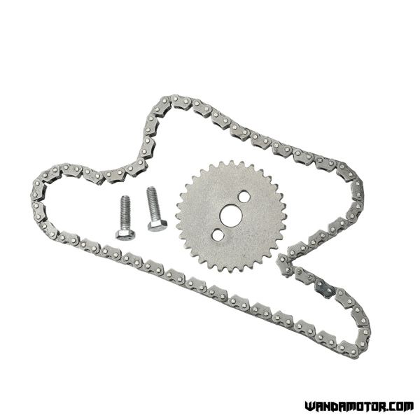 YX 150 timing chain and sprocket
