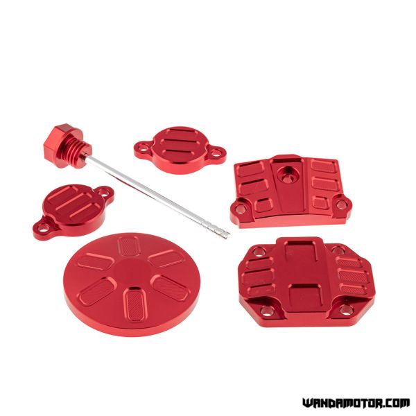 Engine cover set YX 50-125cc CNC red