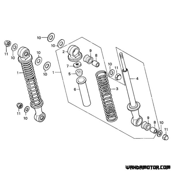 #01 Z50 Rear shock absorber-2