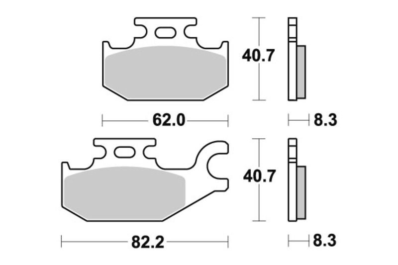 SBS 835 SI brake pads