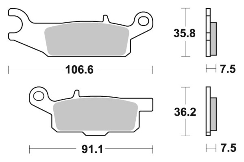 SBS 849 SI brake pads