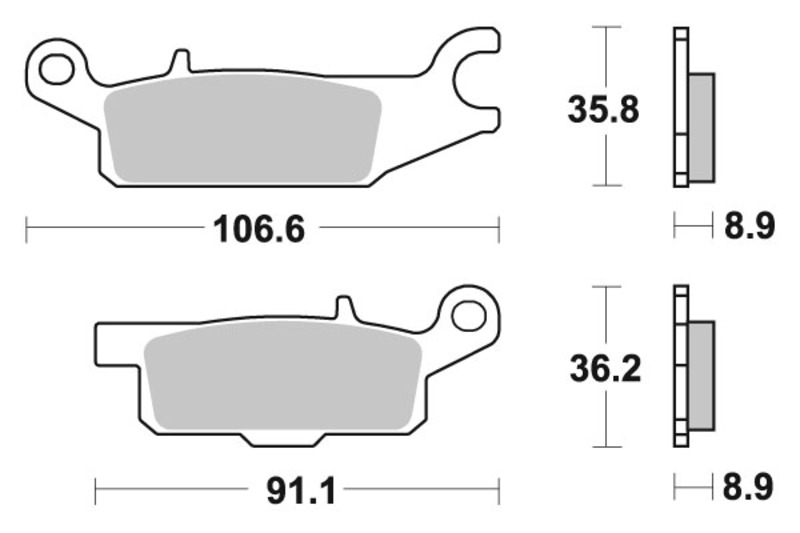 SBS 852 SI brake pads