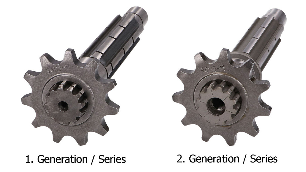Minarelli AM6 gearbox generations