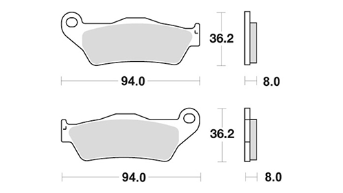 SBS 671si brake pads