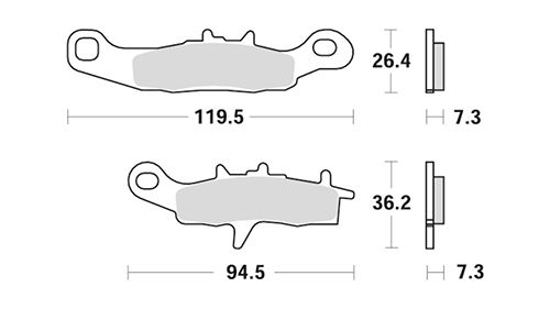 SBS 726si brake pad