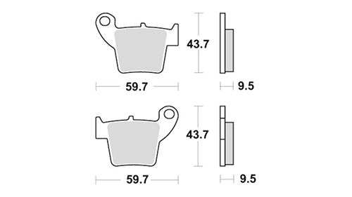 SBS 777si brake pads