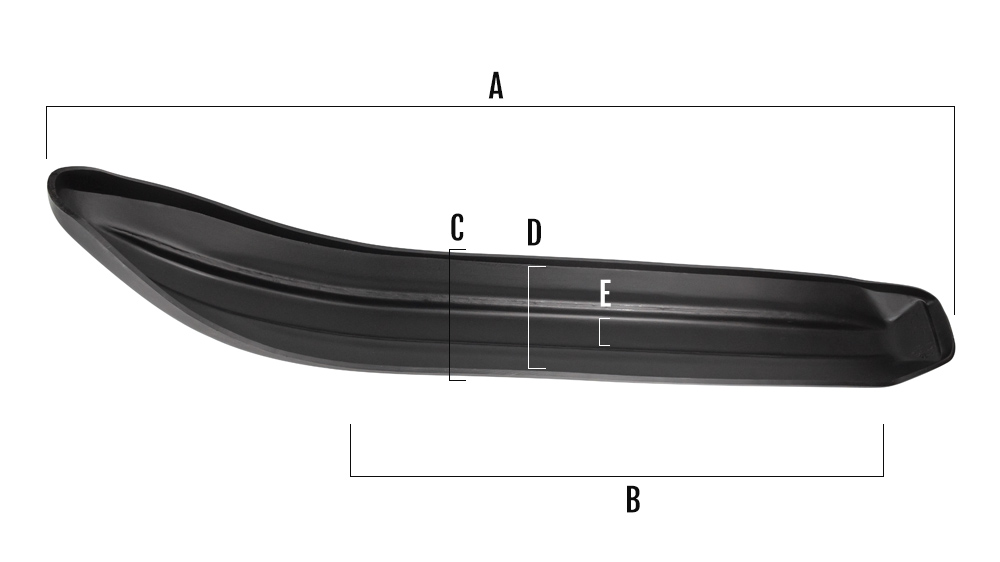 Ski skin sizes