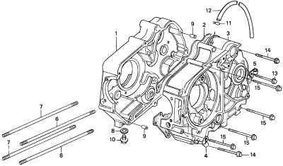 Crankcase, oil pump