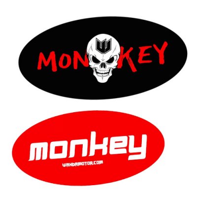 Monkey side cover stickers
